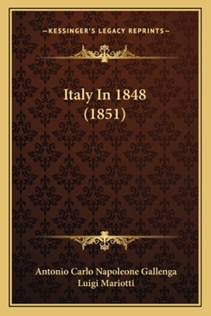 Paperback Italy In 1848 (1851) Book