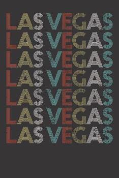 Paperback Notebook: Las Vegas Nevada Country Souvenir Vacay Retro Dot Grid 6x9 120 Pages Book