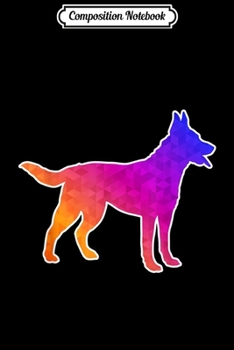 Composition Notebook: Dutch Shepherd Ar - Low Poly Design Journal/Notebook Blank Lined Ruled 6x9 100 Pages
