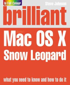 Paperback Brilliant Apple Mac OS X Snow Leopard Book