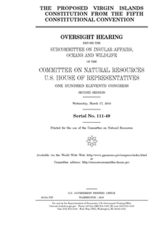 Paperback The proposed Virgin Islands constitution from the fifth constitutional convention Book