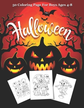 Paperback Halloween: Cute Halloween Coloring Books for Kids - Halloween Designs Including Witches, Ghosts, Pumpkins, Haunted Houses, and Mo Book