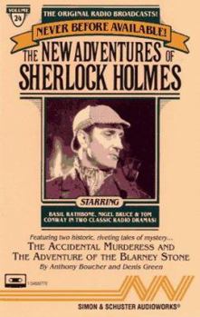 Audio Cassette New Adventures of Sherlock Holmes Vol. 24 the Accidental Murderess & the Adventu Book