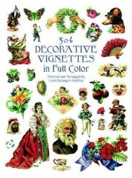 Paperback 504 Decorative Vignettes in Full Color Book