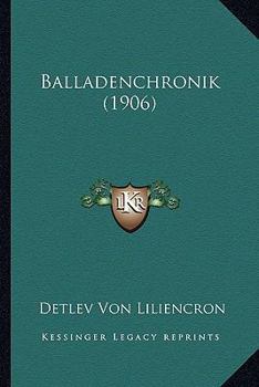 Paperback Balladenchronik (1906) [German] Book