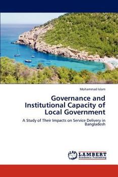 Paperback Governance and Institutional Capacity of Local Government Book