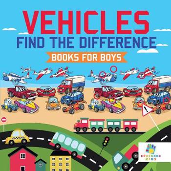 Paperback Vehicles Find the Difference Books for Boys Book