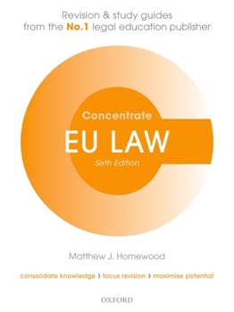 Paperback EU Law Concentrate: Law Revision and Study Guide Book