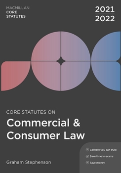 Paperback Core Statutes on Commercial & Consumer Law 2021-22 Book