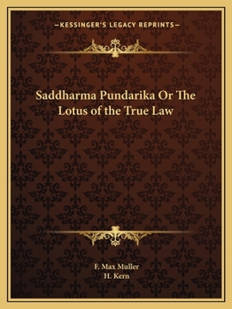 Paperback Saddharma Pundarika Or The Lotus of the True Law Book