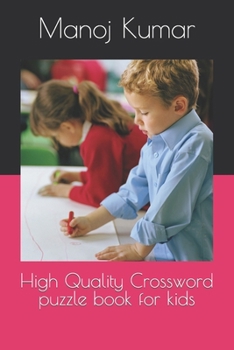 Paperback High Quality Crossword puzzle book for kids Book