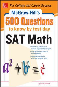 Paperback 500 SAT Math Questions to Know by Test Day Book