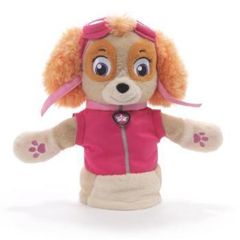 Toy GUND Paw Patrol Skye Hand Puppet Plush Stuffed Animal Dog, Pink, 11" Book