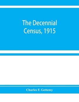 Paperback The decennial census, 1915 Book