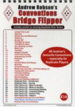 Spiral-bound Andrew Robson's Conventions Flipper (Bridge Flipper) Book