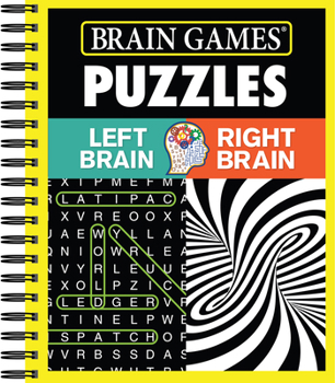 Spiral-bound Brain Games - Puzzles: Left Brain Right Brain Book