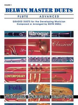 Paperback Belwin Master Duets (Flute), Vol 1: Advanced Book