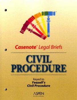 Paperback Civil Procedure: Keyed to Yeazell's Civil Procedure Book