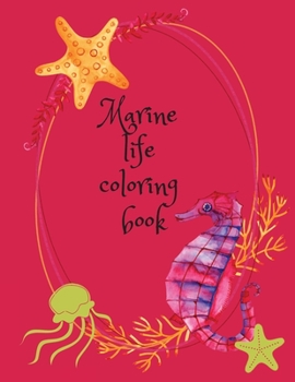 Paperback Marine life coloring book