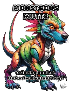 Paperback Monstrous Mutts: Coloring Book of Unleashed Mutant Dogs Book