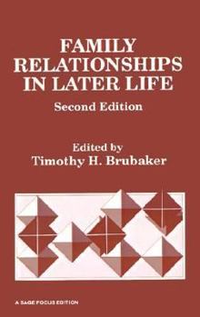 Paperback Family Relationships in Later Life Book