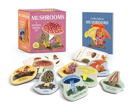 Paperback Mushrooms: A Wooden Magnet Set Book