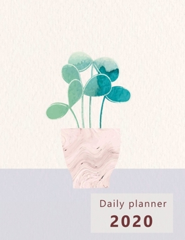 Paperback Daily Planner 2020: Large, 1 day per page. Daily Schedule, Goals, To-Dos, Assignments and Tasks. Includes Gratitude section, Meal planner, Book