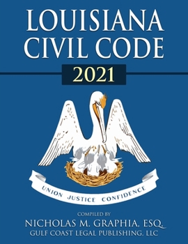 Paperback Louisiana Civil Code 2021 Book