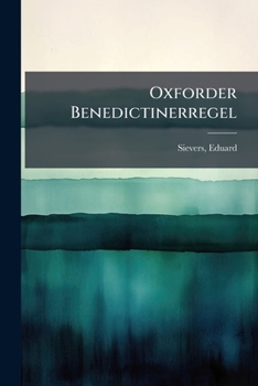 Paperback Oxforder Benedictinerregel [German] Book