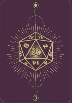 Paperback RPG Journal: College Ruled Role Playing Gamer Paper: 20 Sided Dice Violet Book