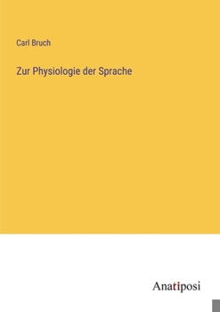 Paperback Zur Physiologie der Sprache [German] Book