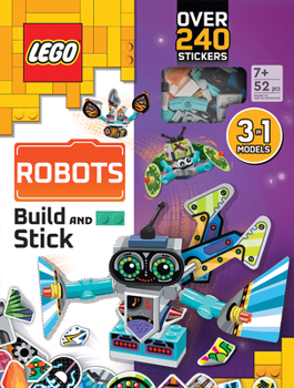 Hardcover Lego(r) Books. Build and Stick: Robots Book