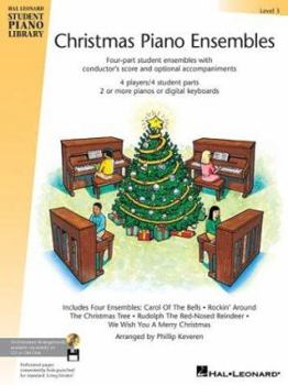 Paperback Christmas Piano Ensembles - Level 3 Book: Hal Leonard Student Piano Library Book