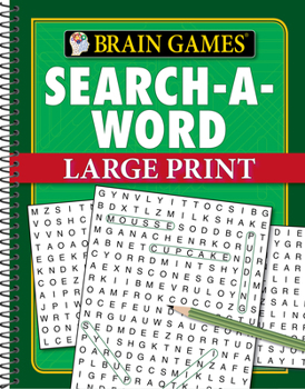 Spiral-bound Brain Games - Search-A-Word - Large Print (96 Pages) Book