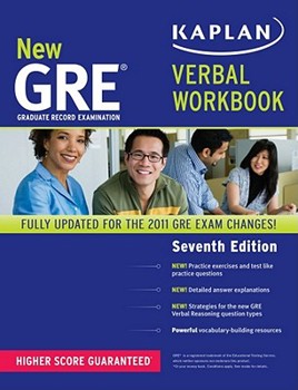 Paperback New GRE Verbal Workbook Book