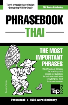 Paperback English-Thai phrasebook and 1500-word dictionary Book