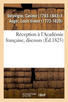 Paperback Réception À l'Académie Française, Discours [French] Book