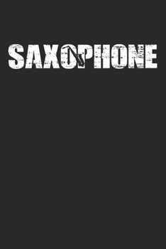 Saxophone: 6 x 9 Dotted Dot Grid Notebook - Distressed Look Saxophone Journal Gift For Saxophonists (108 Pages)