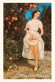 Paperback Vintage Journal Woman with Oranges, Florida Book