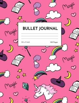 Bullet Journal: Simple Unicorn Dot Grid Notebook - Dotted Note Pad for Kids, Girls, Teens, Tweens, Women - Gifts for Birthday and Christmas | Creative Art 00543