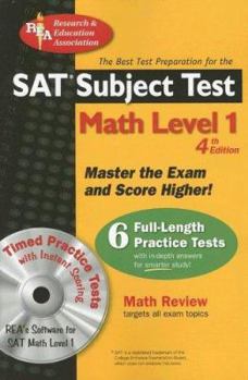 Paperback SAT Subject Test(tm) Math Level 1 W/CD [With CDROM] Book