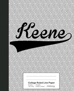 Paperback College Ruled Line Paper: KEENE Notebook Book