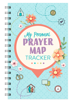 Spiral-bound My Personal Prayer Map Tracker - Light Blue Book