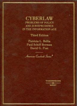 Hardcover Cyberlaw: Problems of Policy and Jurisprudence in the Information Age Book