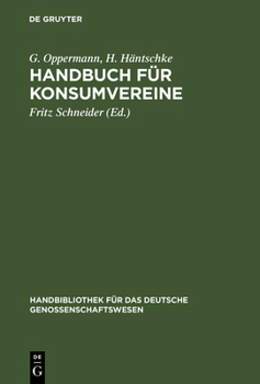 Handbuch F�r Konsumvereine