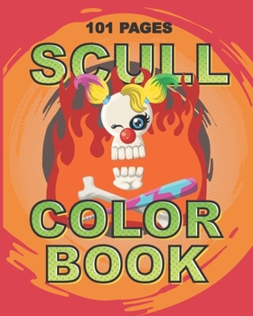 Paperback Scull Zombie Color Book: Teenager and Adult Coloring Book for Daughter, Sister, Girlfriend or Friend to Cope with Anxiety and Depression Book