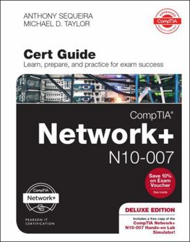 Hardcover Comptia Network+ N10-007 Cert Guide, Deluxe Edition [With Access Code] Book