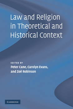 Paperback Law and Religion in Theoretical and Historical Context Book