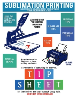 Paperback Sublimation Printing Tip Sheet Book