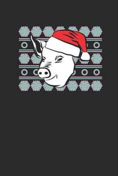 Paperback Ugly Christmas Pig: Graph Paper Notebook (6" x 9" - 120 pages) Christmas Themed Notebook for Daily Journal, Diary, and Gift Book